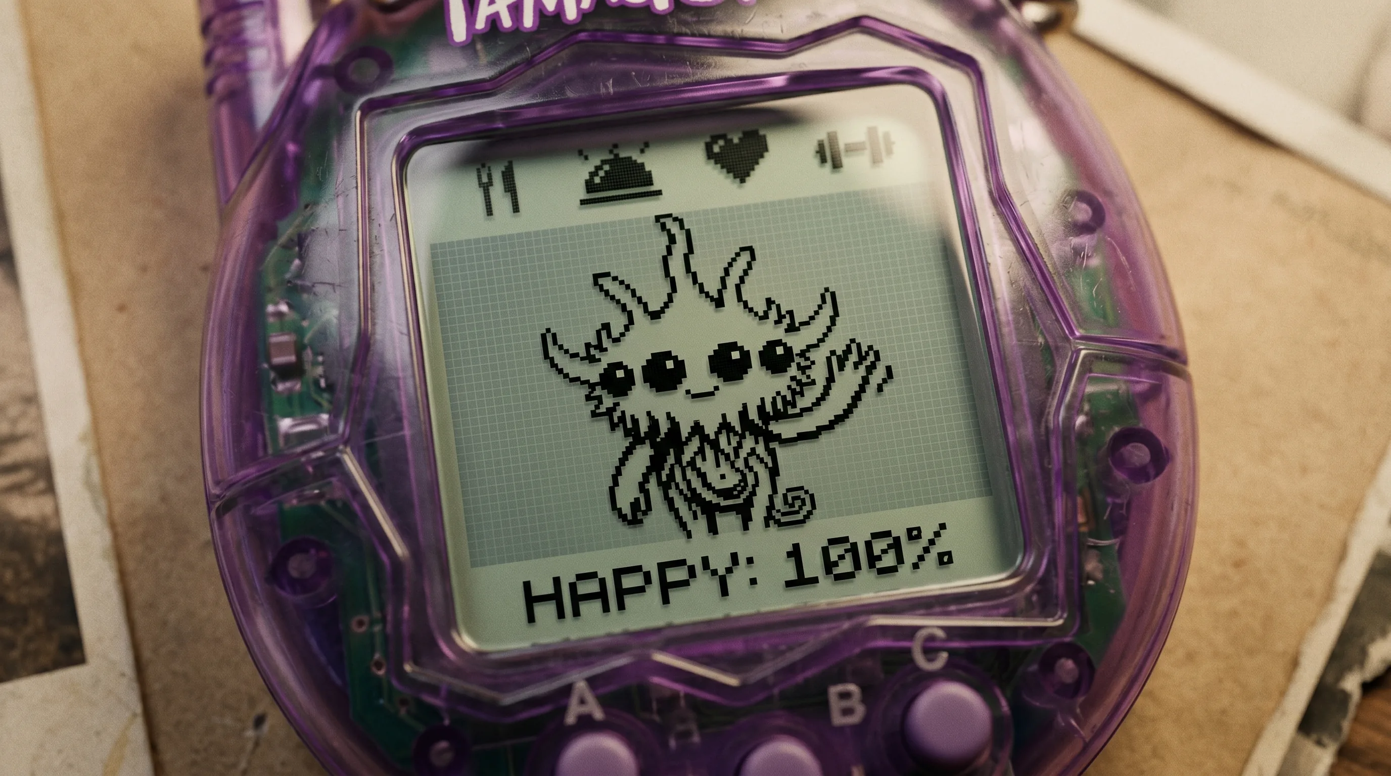 Tamagotchi feliz